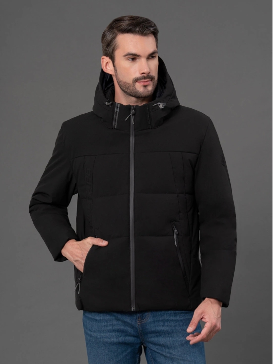 RedTape Hooded Jacket for Men | Padded & Detachable Hood | Enhanced Comfort