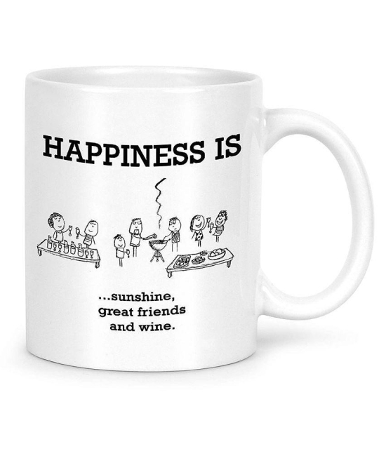 Idream Quote Printed Ceramic Coffee Mug 1 Pcs 330 mL - White