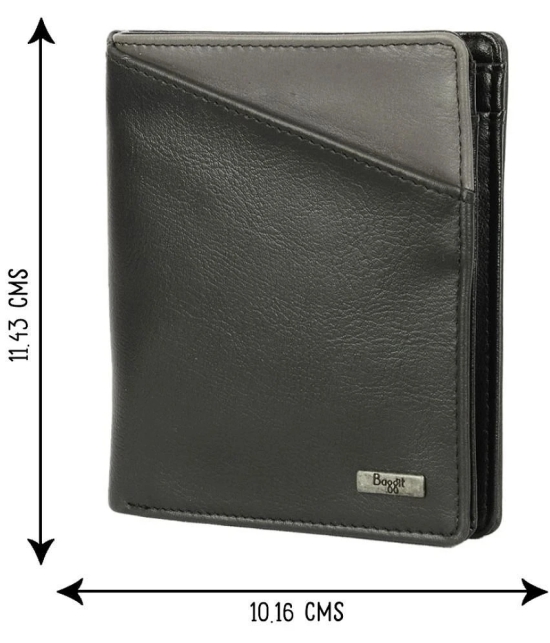 Baggit Black Faux Leather Mens Regular Wallet ( Pack of 1 ) - Black