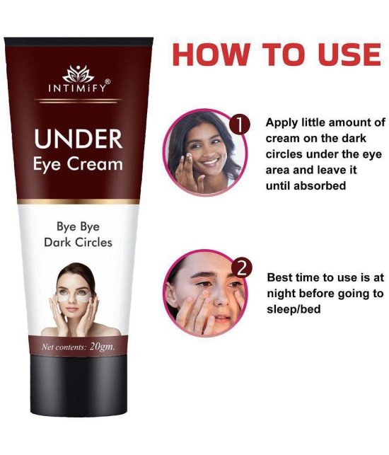 Intimify Under Eye Cream for Removing Dark Circles, Dark Spots, Removing Fine Lines & Wrinkles Eye Mask 20 g