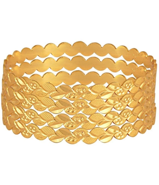 VIVASTRI Gold Bangle Set ( Pack of 1 ) - None