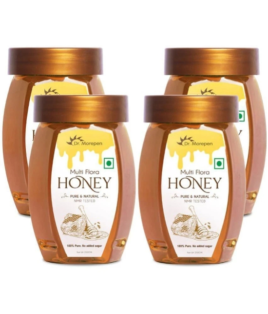 Dr. Morepen Multi Flora Honey 1 kg Pack of 4