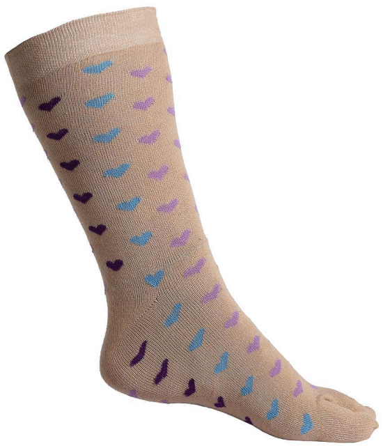 Texlon - Multicolor Cotton Women's Mid Length Socks ( Pack of 5 ) - None