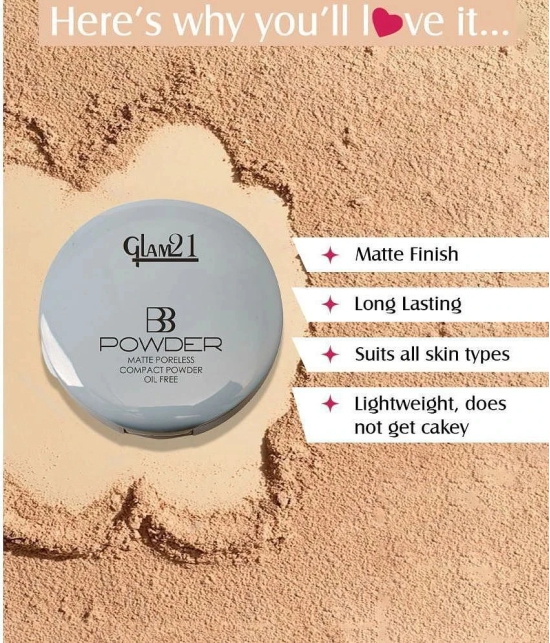 Glam21 2in1 Compact Powder Weightless Peerless Longlasting Matte Finish Look 20g Shade-01