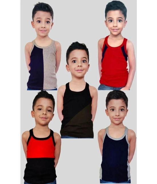 Hap Kings Pack of 5 Boys Cotton ( Multi ) - None