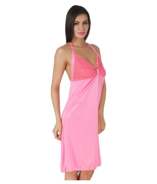 Fasense Cotton Nighty & Night Gowns - Pink - L