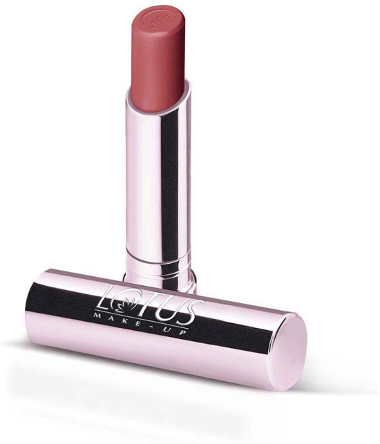 Lotus Make, Up Ecostay Natural Matte Lip Color, Peony NM04, Long Lasting, Smudge Free, 4.2g