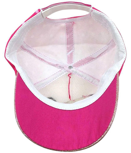 Zacharias Unisex Kids Cotton Cap kc-23 (Dark Pink_1-5 Years) (Pack of 1) - None