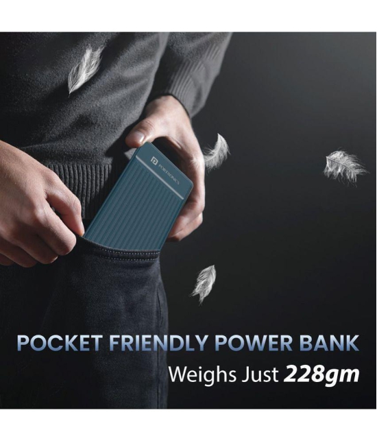 Portronics 10000 -mAh 22.5W Li-Polymer Power Bank - Blue