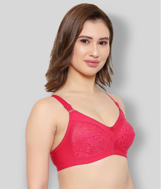 KYODO - Pink Cotton Blend Non - Padded Women's Everyday Bra ( Pack of 1 ) - 42B