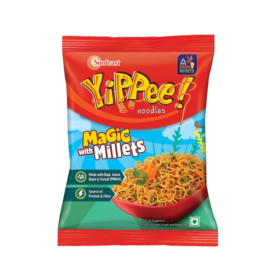 Sunfeast Yippee Noodles With Millets 70G, 1 Pc