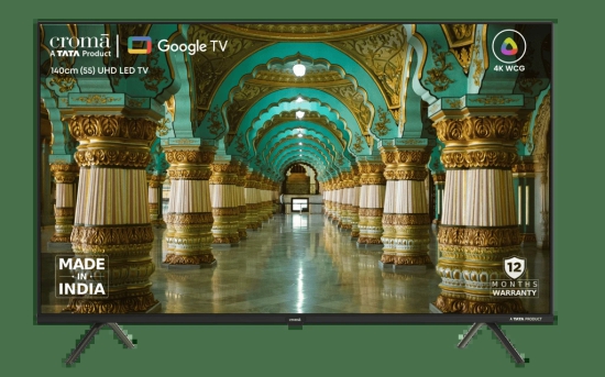 Croma 55 inch LED 4K Ultra HD Google TV with Dolby Vision