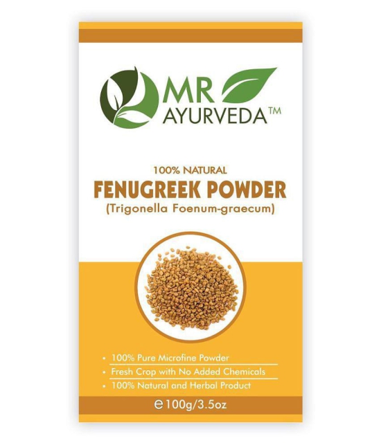 MR Ayurveda 100% Organic Fenugreek Powder Hair Scalp Treatment 100 g