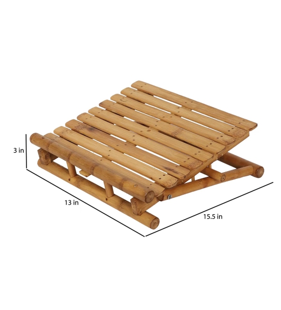 Natural Bamboo Three Way Laptop Stand