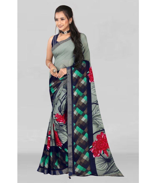 LEELAVATI - Multicolor Georgette Saree With Blouse Piece ( Pack of 1 ) - Multicolor