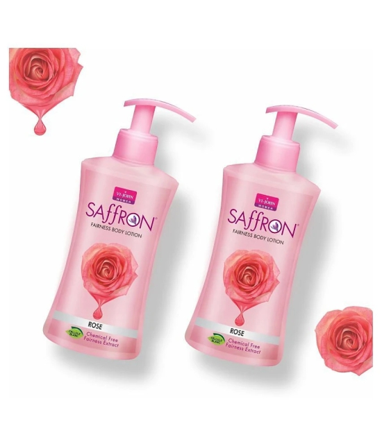 VI-JOHN Saffron Fairness Body Lotion Rose 250ml Pack of 2