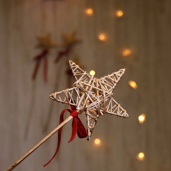 Wooden Chooral Star wands | Christmas Decor-