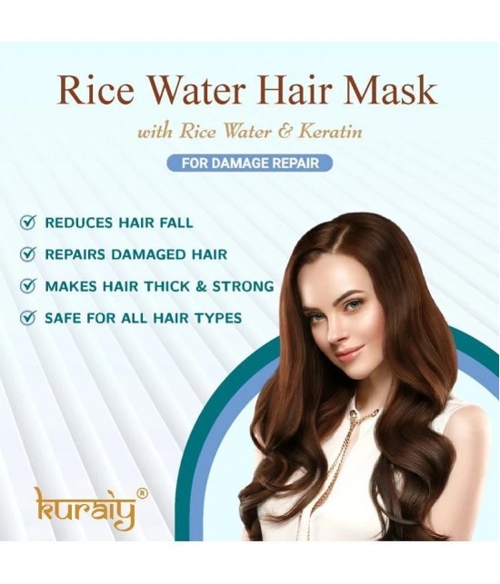 KURAIY Rice Water Hair Mask With Rice Water & Keratin For Damage Repair 200g