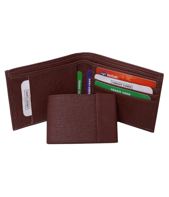 samtroh - Brown PU Mens Regular Wallet ( Pack of 1 ) - Brown