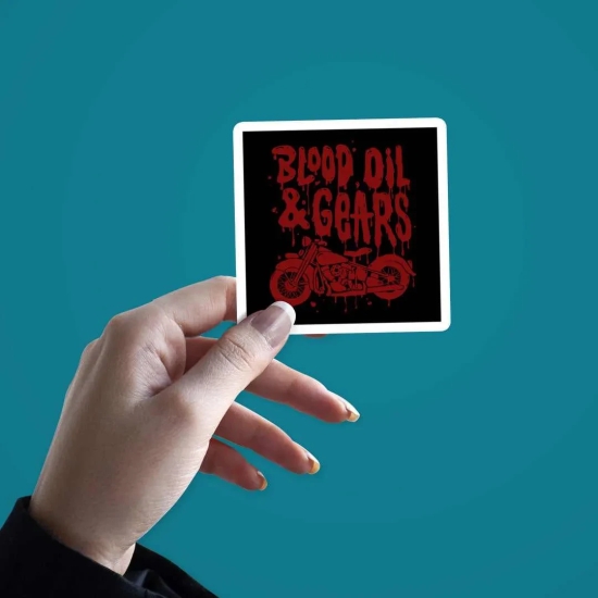 Blood Oil & Gears Sticker