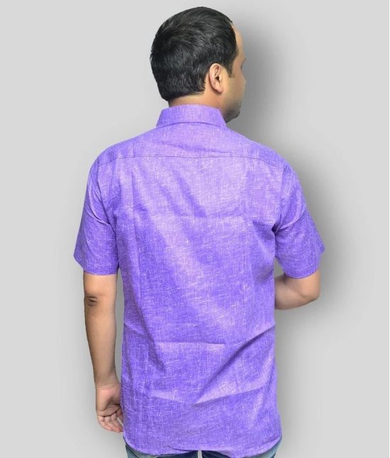 DESHBANDHU DBK Linen Regular Fit Mens Formal Shirt - Purple ( Pack of 1 ) - None