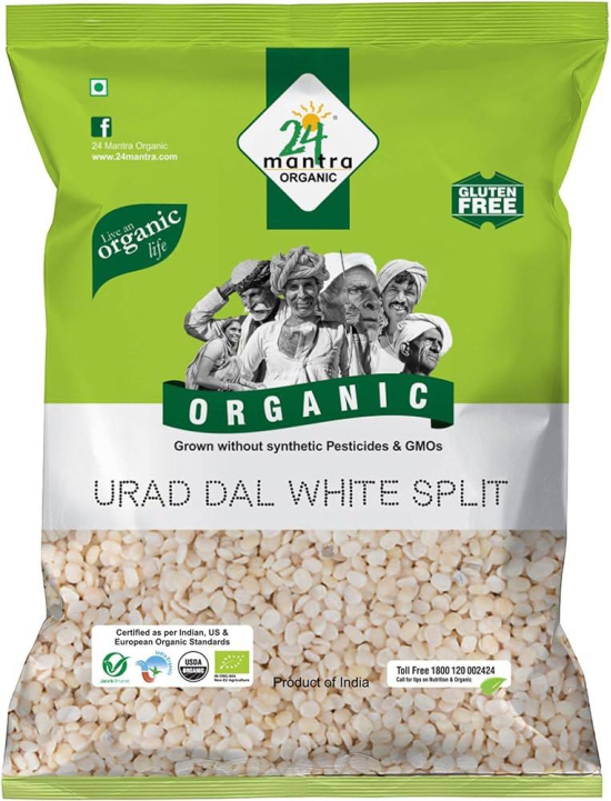 24 mantra URAD DAL WHITE SPLIT  500 GMS