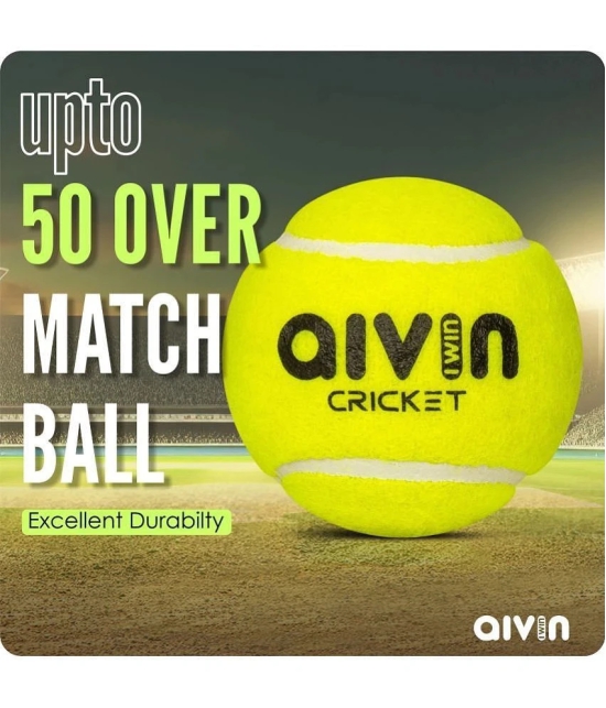 Aivin Green Rubber Cricket Ball ( Pack of 3 ) - M(Youth)