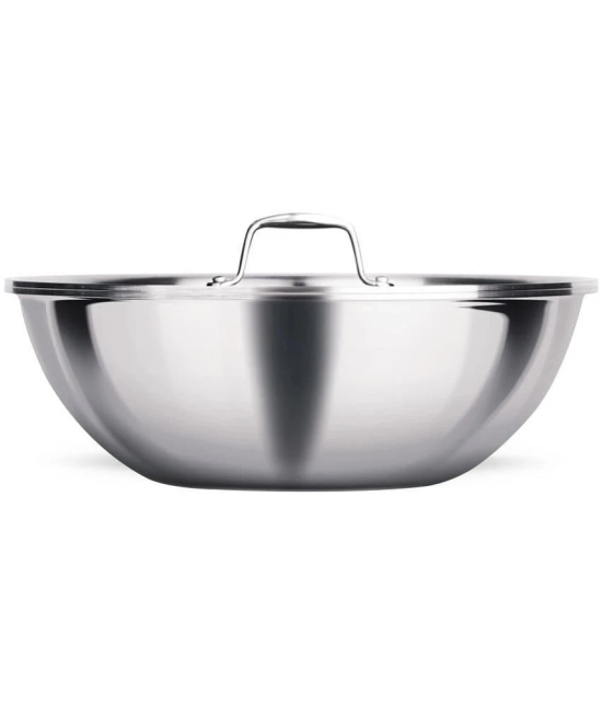 Milton Pro Cook Triply Stainless Steel Tasla with Lid, 18 cm / 1 Litre