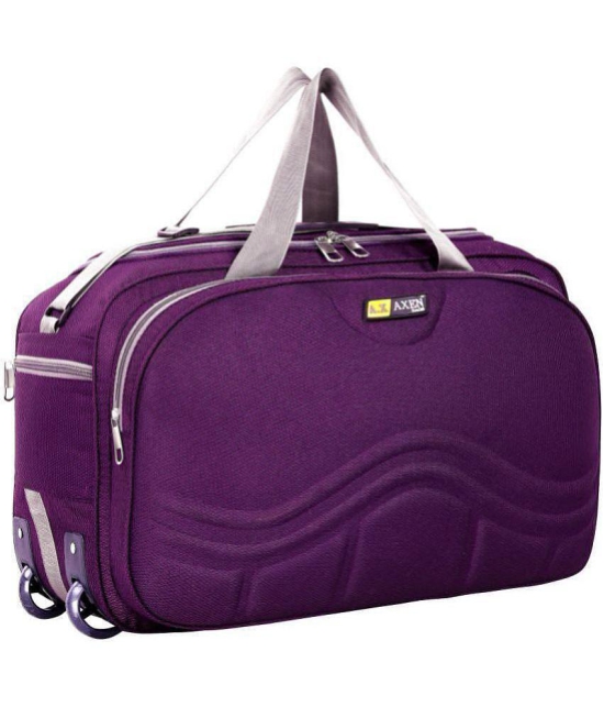 AXEN BAGS - Purple Polyester Duffle Trolley - Onesize