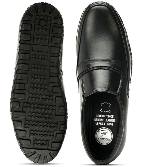 Fentacia - Black Men's Slip On Formal Shoes - None