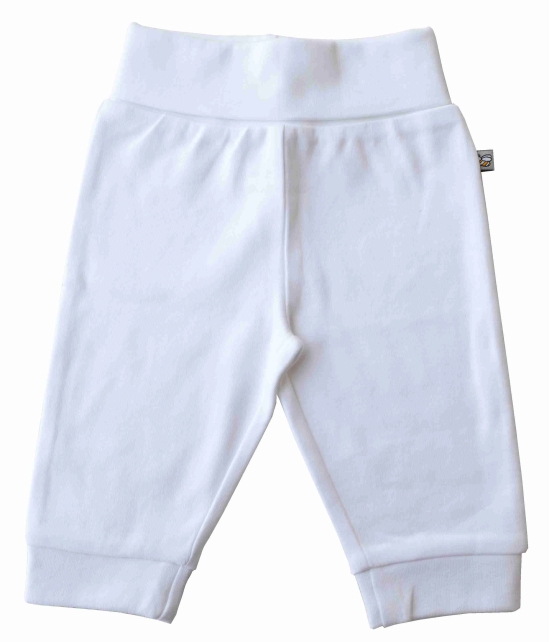 3pc Combo pack of White Pant (100% Cotton Interlock Biowash)