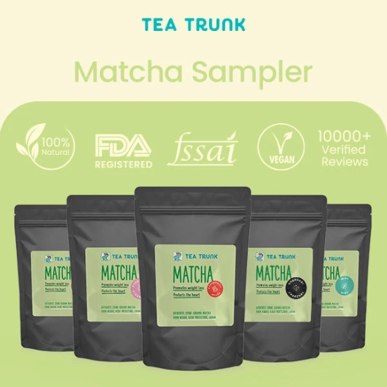 Matcha Tea Samples-5 X 10gms Loose Tea Packs