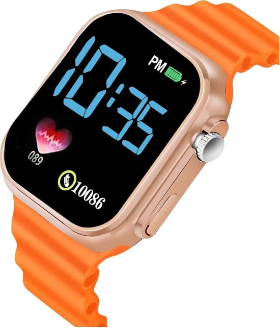 Svats Orange Silicon Digital Mens Watch