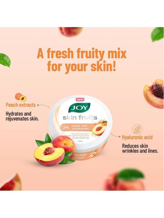 Joy Skin Fruits 24hr Super Soft Moisturiser with Peach & Active Hyaluronic (200 ml)