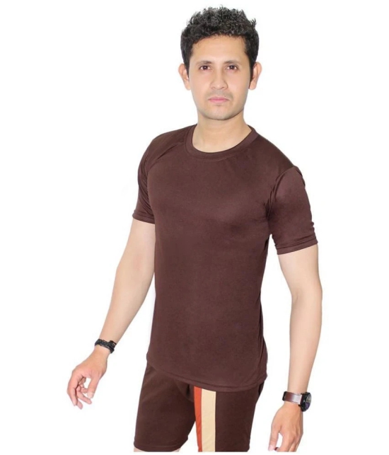 Goodluck Brown Cotton Lycra Trunk - 42