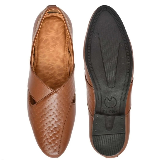 WUGO::Latest Fancy Men Nagra Shoes|Men Loafers|Aldo Shoes|Tan Nagra Juttis For Mens & Boys (Free Home Delivery)