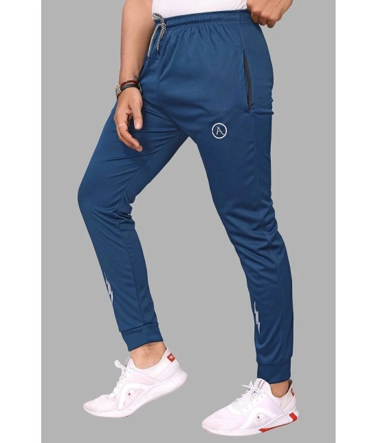 Anand Blue Lycra Mens Joggers ( Pack of 1 ) - None