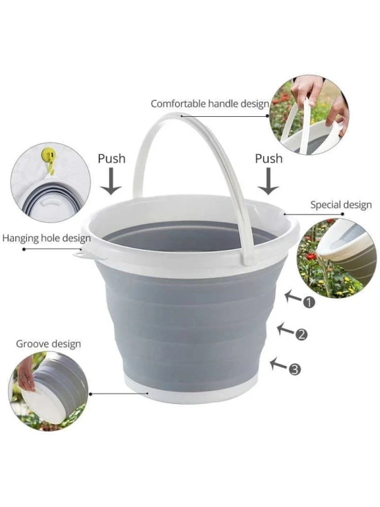 Foldable Silicone Collapsible Bucket 5L - Others