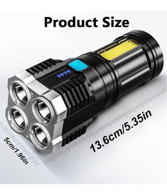 Bhavyta - 20W Rechargeable Flashlight Torch ( Pack of 1 )