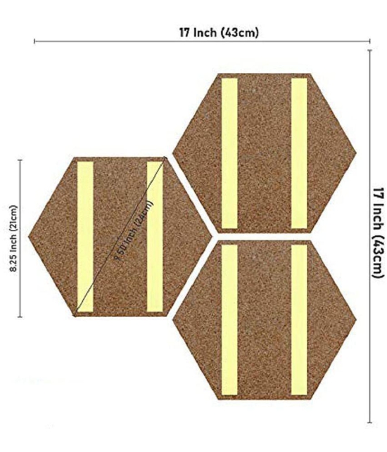 Indianara Hexagon Paintings MDF Painting Without Frame