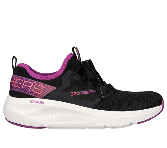 Skechers Black Women Go Run Elevate- Quick Stride Slip On Sneakers