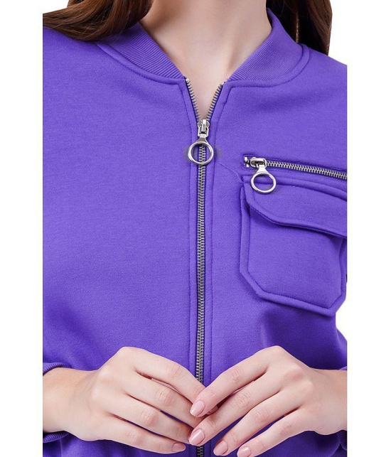 NUEVOSDAMAS - Fleece Purple Jackets Pack of 1 - None