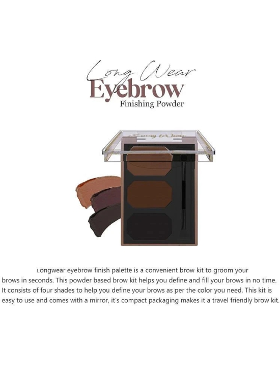 Adbeni Instant Eyebrow Powder Cake Palette With Brush Brow Eyes Brown 9 g