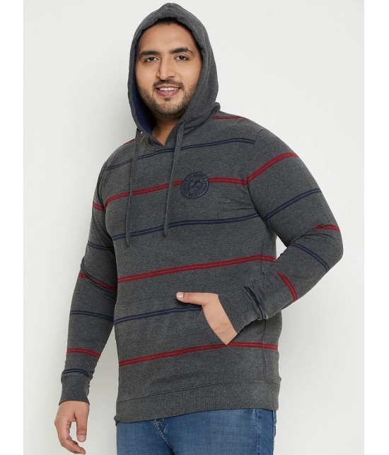 AUSTIVO Fleece Hooded Mens Sweatshirt - Grey ( Pack of 1 ) - None