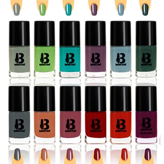 Banetion Matte finish Nail Paint Long Lasting Chip Resistant One coat smooth finish super vernish color