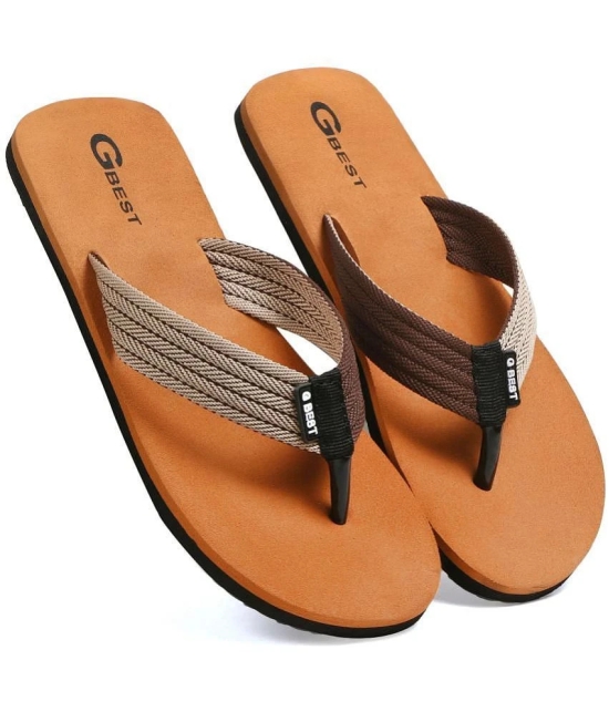 G Best Coffee Mens Thong Flip Flop - None