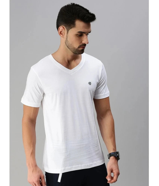 ONN - White Cotton Blend Regular Fit Mens T-Shirt ( Pack of 1 ) - None