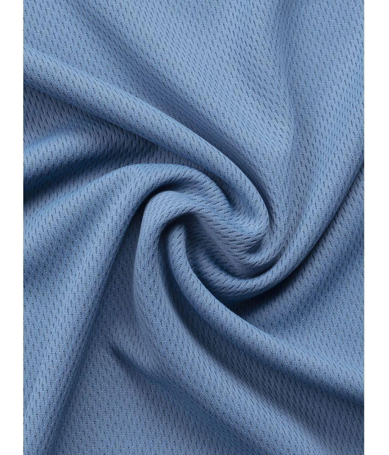 Technosport Light Blue Polyester Slim Fit Men's Sports T-Shirt ( Pack of 1 ) - None