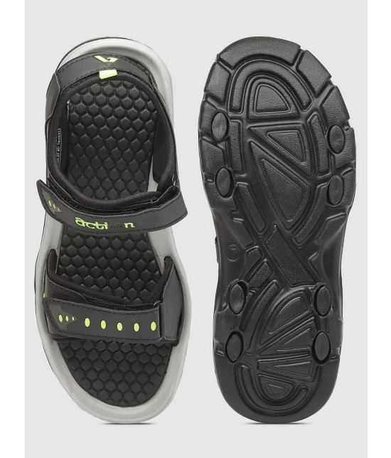 Action - Black Mens Sandals - None