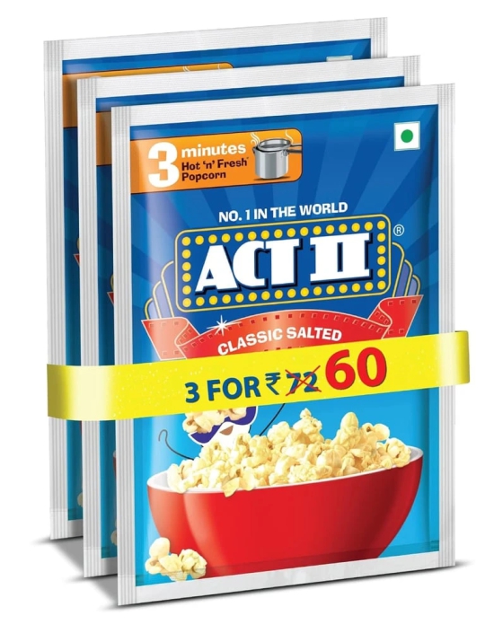 Act Ii Classic Salted Popcorn, 180 Gm